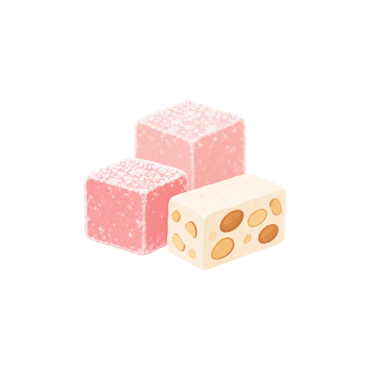 Lokum y nougat